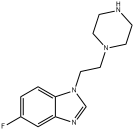 5-Fluoro-1-(2-(piperazin-1-yl)ethyl)-1H-benzo[d]imidazole Structure