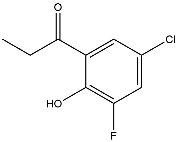 1-(5-Chloro-3-fluoro-2-hydroxyphenyl)-1-propanone 구조식 이미지