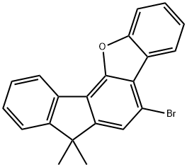 7H-Benzo[b]fluoreno[3,4-d]furan, 5-bromo-7,7-dimethyl- 구조식 이미지