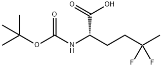 Norleucine, N-[(1,1-dimethylethoxy)carbonyl]-5,5-difluoro- 구조식 이미지