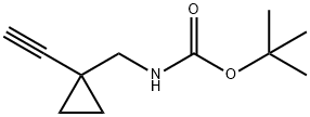 Carbamic acid, N-[(1-ethynylcyclopropyl)methyl]-, 1,1-dimethylethyl ester 구조식 이미지
