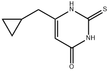 4(1H)-Pyrimidinone, 6-(cyclopropylmethyl)-2,3-dihydro-2-thioxo- Structure