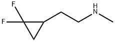 2-(2,2-difluorocyclopropyl)-n-methylethan-1-amine Structure