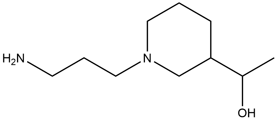 3-Piperidinemethanol, 1-(3-aminopropyl)-α-methyl- Structure