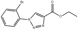 1H-1,2,3-Triazole-4-carboxylic acid, 1-(2-bromophenyl)-, ethyl ester Structure