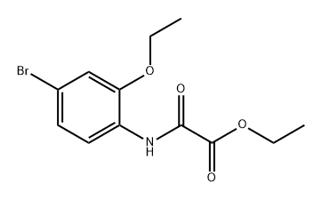 Acetic acid, 2-[(4-bromo-2-ethoxyphenyl)amino]-2-oxo-, ethyl ester Structure