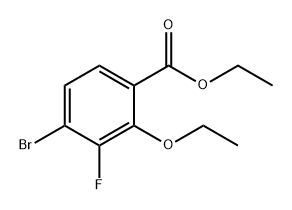 Benzoic acid, 4-bromo-2-ethoxy-3-fluoro-, ethyl ester Structure