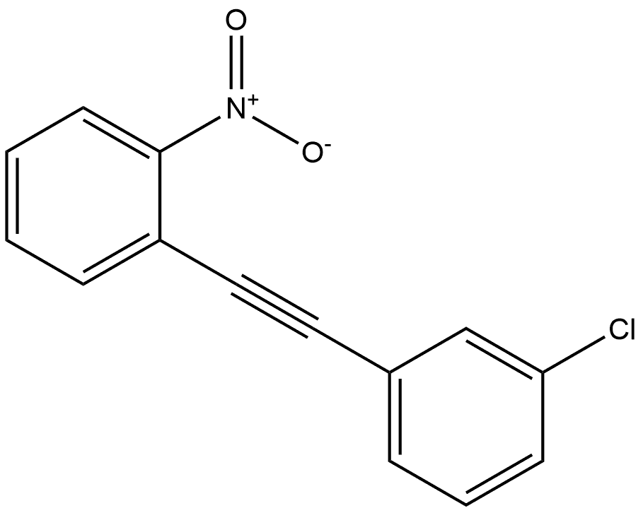 1-((3-chlorophenyl)ethynyl)-2-nitrobenzene Structure