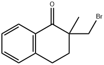 1(2H)-Naphthalenone, 2-(bromomethyl)-3,4-dihydro-2-methyl- 구조식 이미지