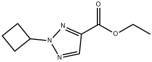 2H-1,2,3-Triazole-4-carboxylic acid, 2-cyclobutyl-, ethyl ester Structure