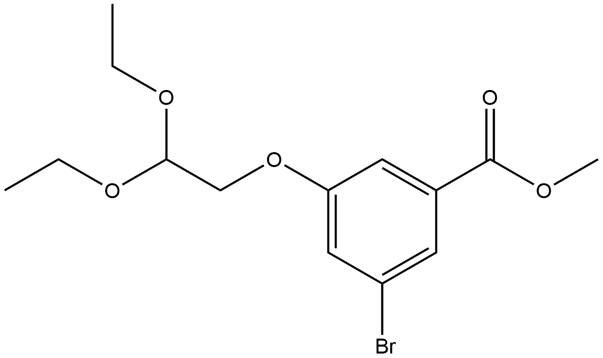 Methyl 3-bromo-5-(2,2-diethoxyethoxy)benzoate Structure