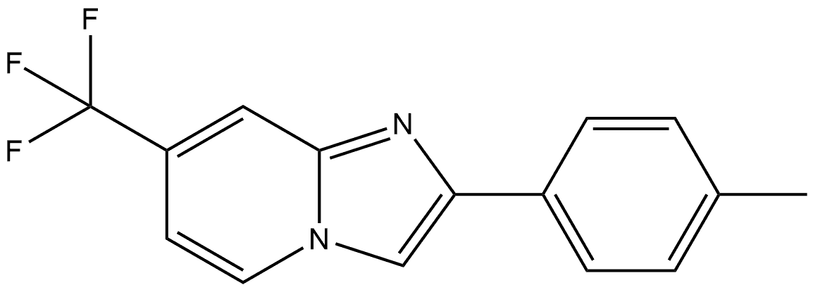 2-(p-Tolyl)-7-(trifluoromethyl)imidazo[1,2-a]pyridine Structure