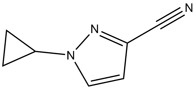 1-Cyclopropyl-1H-pyrazole-3-carbonitrile Structure