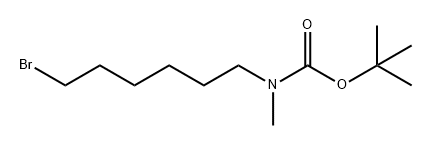 Carbamic acid, N-(6-bromohexyl)-N-methyl-, 1,1-dimethylethyl ester Structure