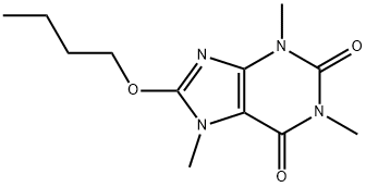 8-Butoxy-1,3,7-trimethyl-1H-purine-2,6(3H,7H)-dione 구조식 이미지
