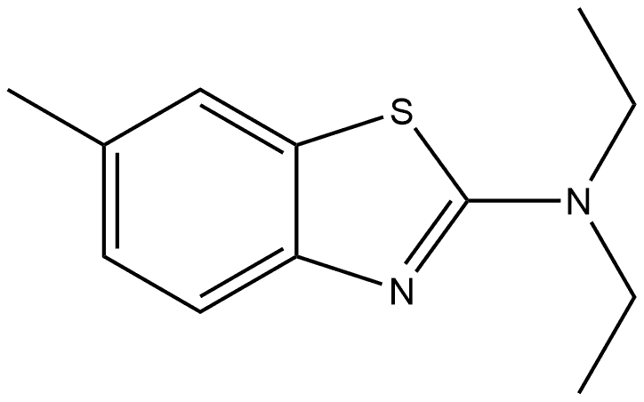 N,N-Diethyl-6-methyl-2-benzothiazolamine Structure