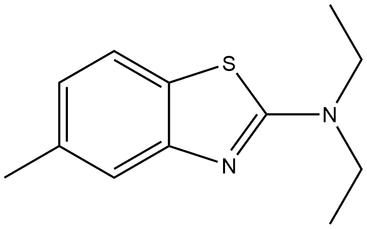 N,N-Diethyl-5-methyl-2-benzothiazolamine Structure