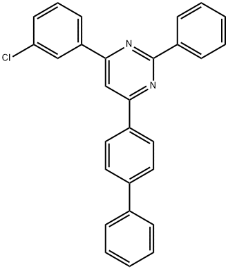 4-([1,1'-biphenyl]-4-yl)-6-(3-chlorophenyl)-2-phenylpyrimidine Structure