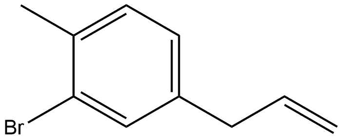 2-Bromo-1-methyl-4-(2-propen-1-yl)benzene Structure