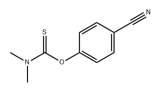 Carbamothioic acid, N,N-dimethyl-, O-(4-cyanophenyl) ester Structure