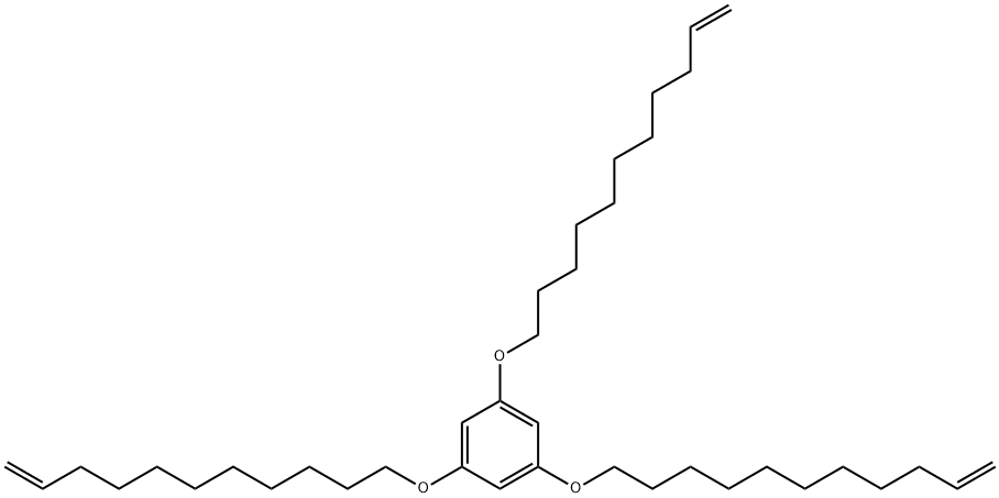 Benzene, 1,3,5-tris(10-undecen-1-yloxy)- Structure