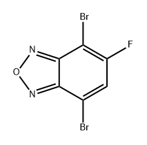 2,1,3-Benzoxadiazole, 4,7-dibromo-5-fluoro- Structure