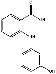 Benzoic acid, 2-[(3-hydroxyphenyl)amino]- Structure