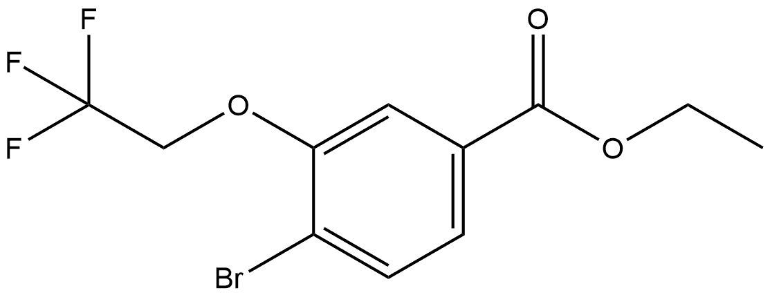 Ethyl 4-bromo-3-(2,2,2-trifluoroethoxy)benzoate Structure