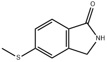 1H-Isoindol-1-one, 2,3-dihydro-5-(methylthio)- Structure