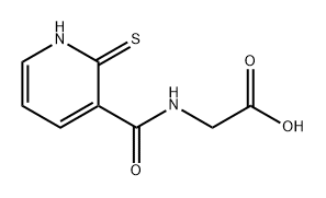 Glycine, N-[(1,2-dihydro-2-thioxo-3-pyridinyl)carbonyl]- Structure