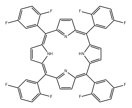 21H,23H-Porphine, 5,10,15,20-tetrakis(2,5-difluorophenyl)- Structure