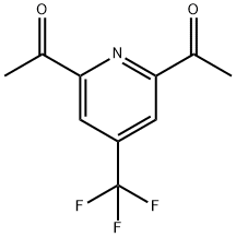 1-[6-Acetyl-4-(trifluoromethyl)pyridin-2-YL]ethanone Structure