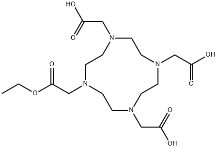 Tetraxetan Related Compound A (25 mg) (2,2',2"-[10-(2-Ethoxy-2-oxoethyl)-1,4,7,10-tetraazacyclododecane-1,4,7-triyl]triacetic acid) Structure