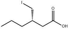 Hexanoic acid, 3-(iodomethyl)-, (3S)- 구조식 이미지