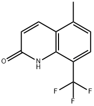 5-methyl-8-(trifluoromethyl)quinolin-2(1H)-one 구조식 이미지
