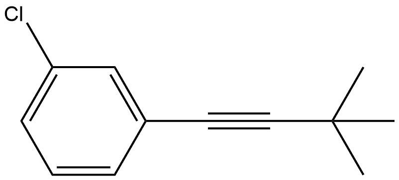 1-Chloro-3-(3,3-dimethyl-1-butyn-1-yl)benzene Structure