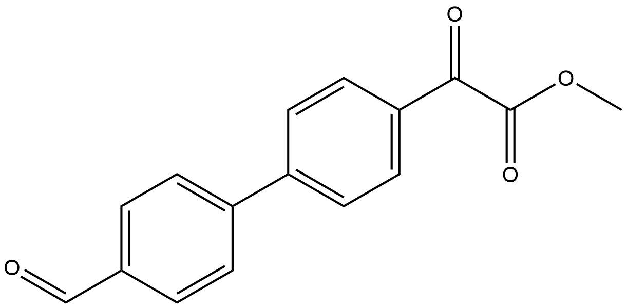 Methyl 4'-formyl-α-oxo[1,1'-biphenyl]-4-acetate Structure