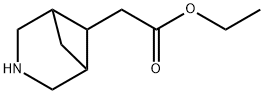 3-Azabicyclo[3.1.1]heptane-6-acetic acid, ethyl ester Structure