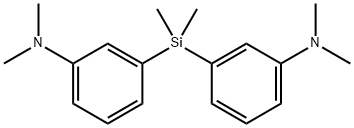 Benzenamine, 3,3'-(dimethylsilylene)bis[N,N-dimethyl- Structure