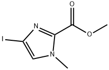 1H-Imidazole-2-carboxylic acid, 4-iodo-1-methyl-, methyl ester Structure