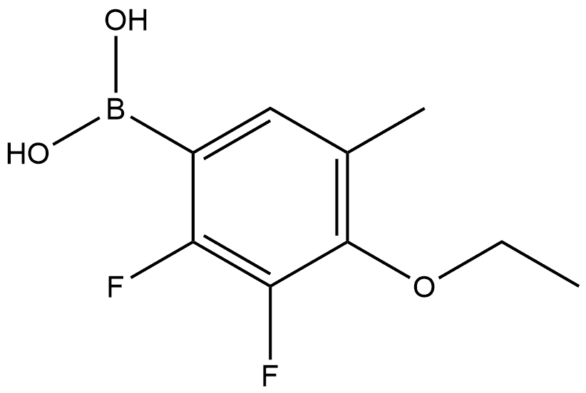 B-(4-Ethoxy-2,3-difluoro-5-methylphenyl)boronic acid Structure