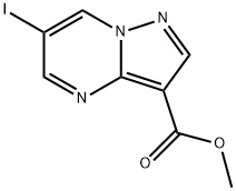 Methyl 6-iodopyrazolo[1,5-A]pyrimidine-3-carboxylate 구조식 이미지