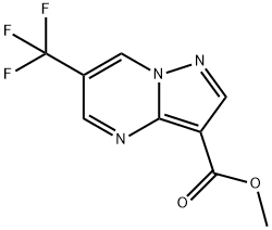 Methyl 6-(trifluoromethyl)pyrazolo[1,5-A]pyrimidine-3-carboxylate 구조식 이미지