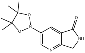 5H-Pyrrolo[3,4-b]pyridin-5-one, 6,7-dihydro-3-(4,4,5,5-tetramethyl-1,3,2-dioxaborolan-2-yl)- 구조식 이미지