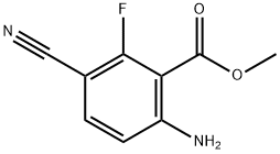 Benzoic acid, 6-amino-3-cyano-2-fluoro-, methyl ester 구조식 이미지