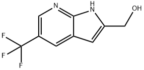 (5-(Trifluoromethyl)-1H-pyrrolo[2,3-B]pyridin-2-YL)methanol Structure