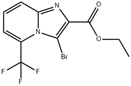 Ethyl 3-bromo-5-(trifluoromethyl)imidazo[1,2-a]pyridine-2-carboxylate Structure