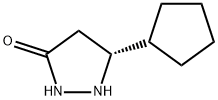 3-Pyrazolidinone, 5-cyclopentyl-, (5R)- Structure