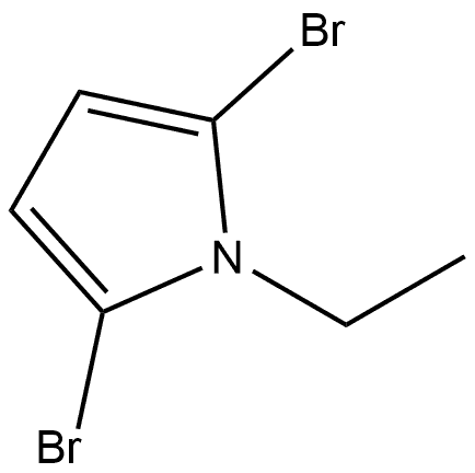 2,5-Dibromo-1-ethyl-1H-pyrrole Structure