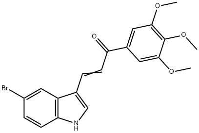 2-Propen-1-one, 3-(5-bromo-1H-indol-3-yl)-1-(3,4,5-trimethoxyphenyl)- Structure